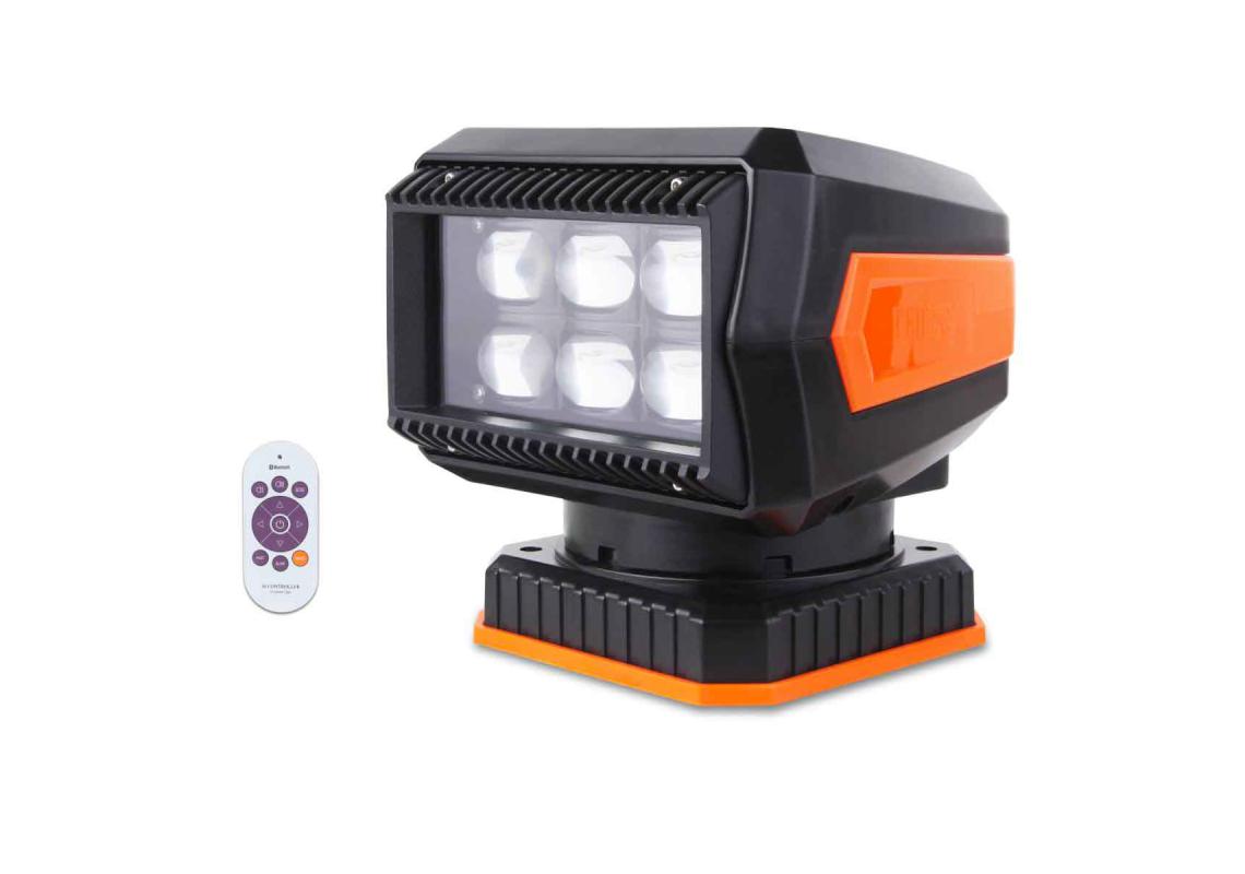 Faro di ricerca LED motorizzato a 360° smartphone pilotabile